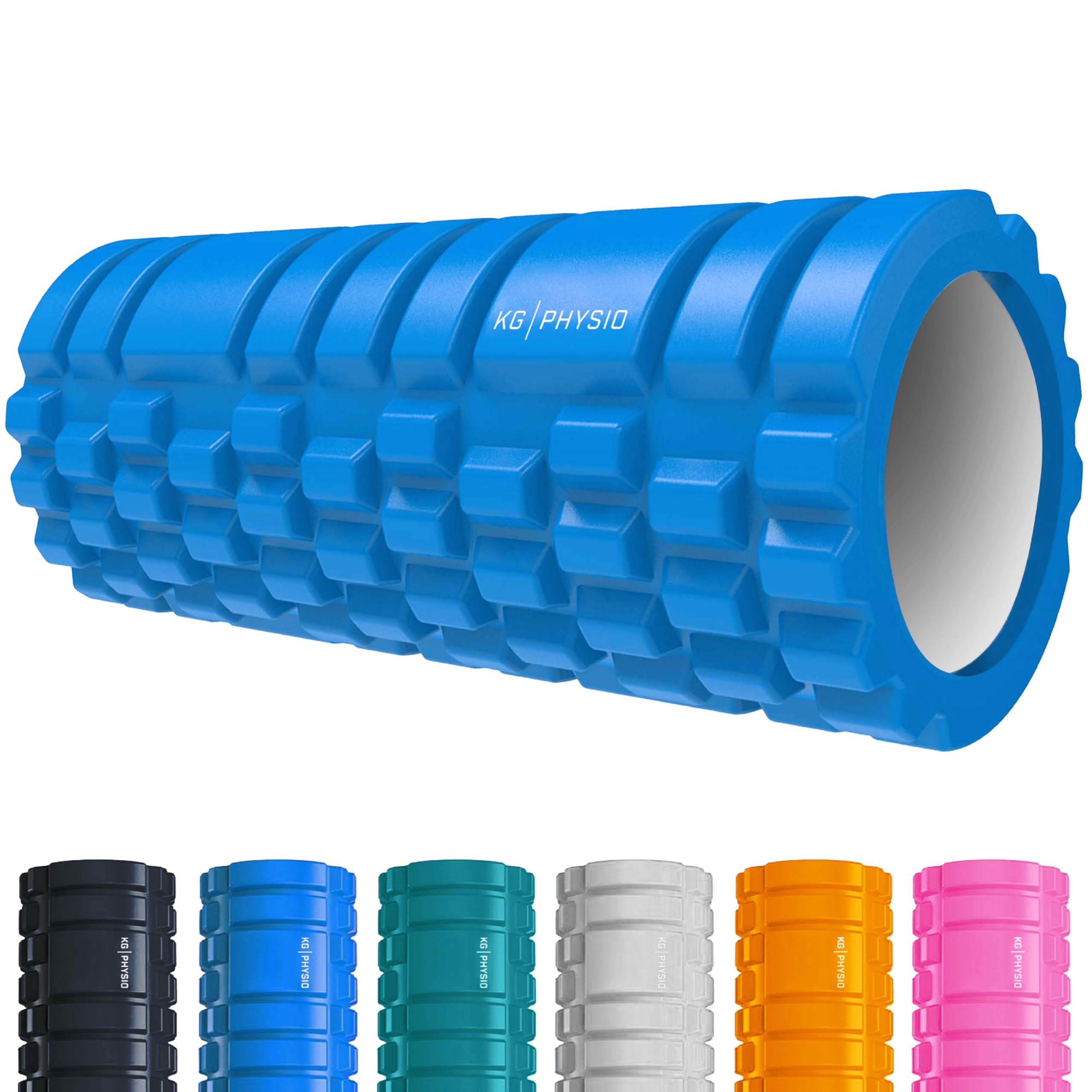 KG Physio Foam Roller - Rullo massaggio muscolare per gambe, schiena e braccia - ultraleggero essenziale per rilasciare le tensioni - pilates 33x12cm