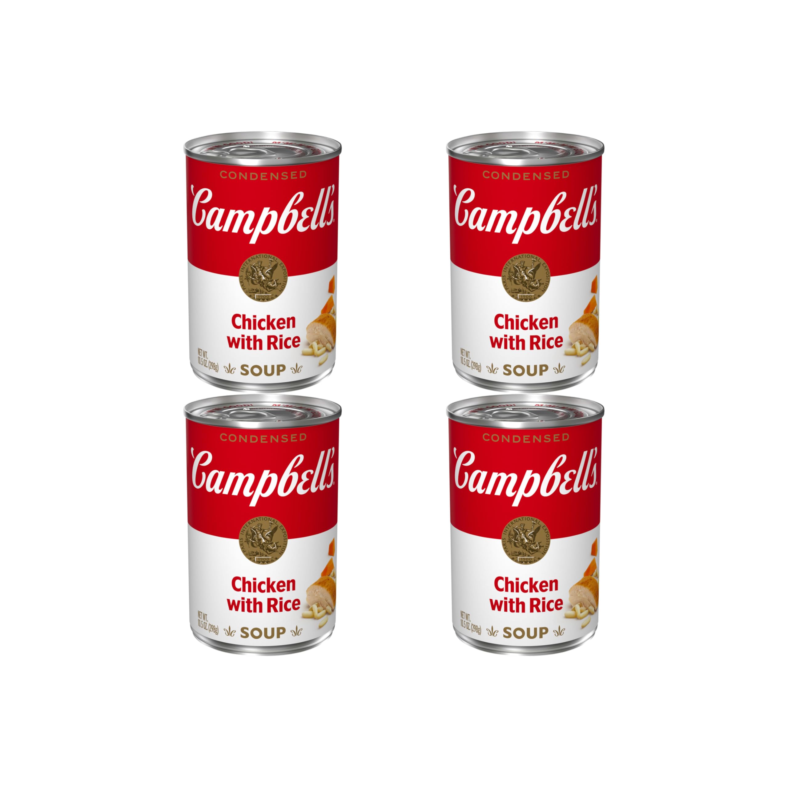 Campbell’s Condensed Chicken with Rice Soup, 10.5 Ounce Can (Pack of 4)