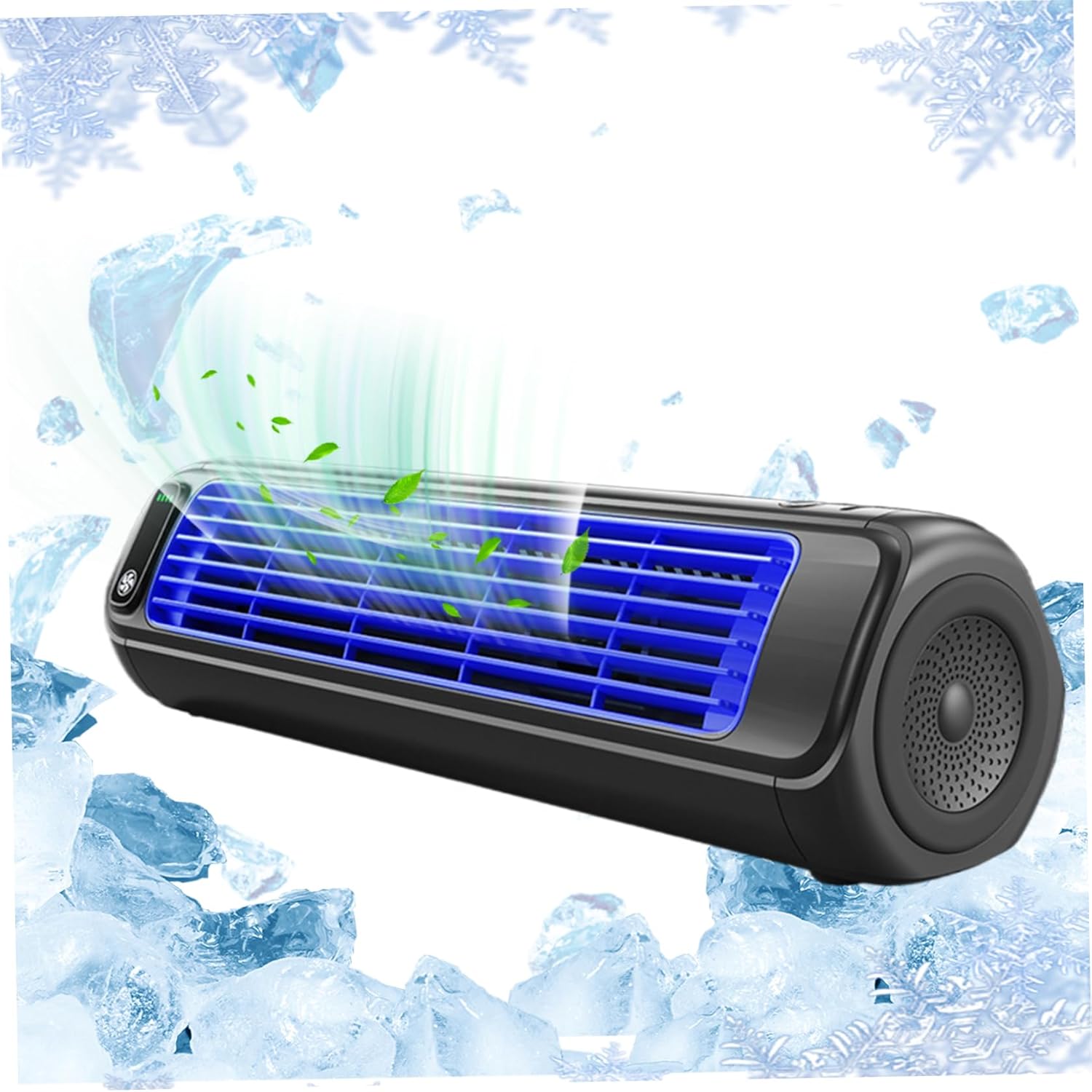 12.3" Tower Fans Oscillating Quiet, 3 Speeds Cooling Fan for Room, Horizontal/Vertical Floor Fan, USB Bladeless Fan for Bedroom Dormitory Kitchen Office