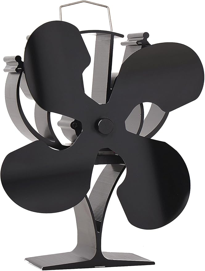 VODA New designed 4 Blades Heat Powered Stove Fan for Wood