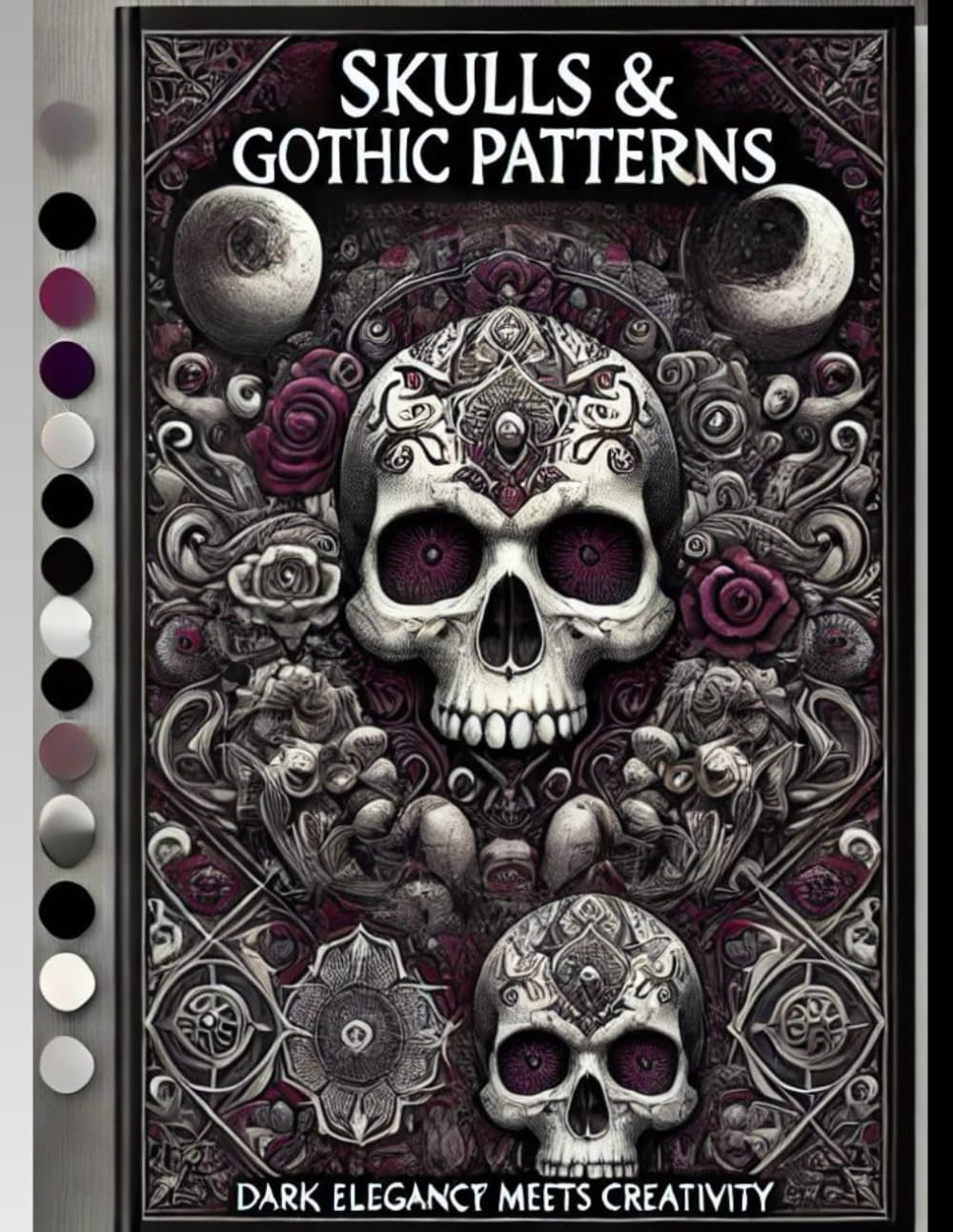 Gothic Skulls Coloring Book: Intricate Designs for a Dark Aesthetic