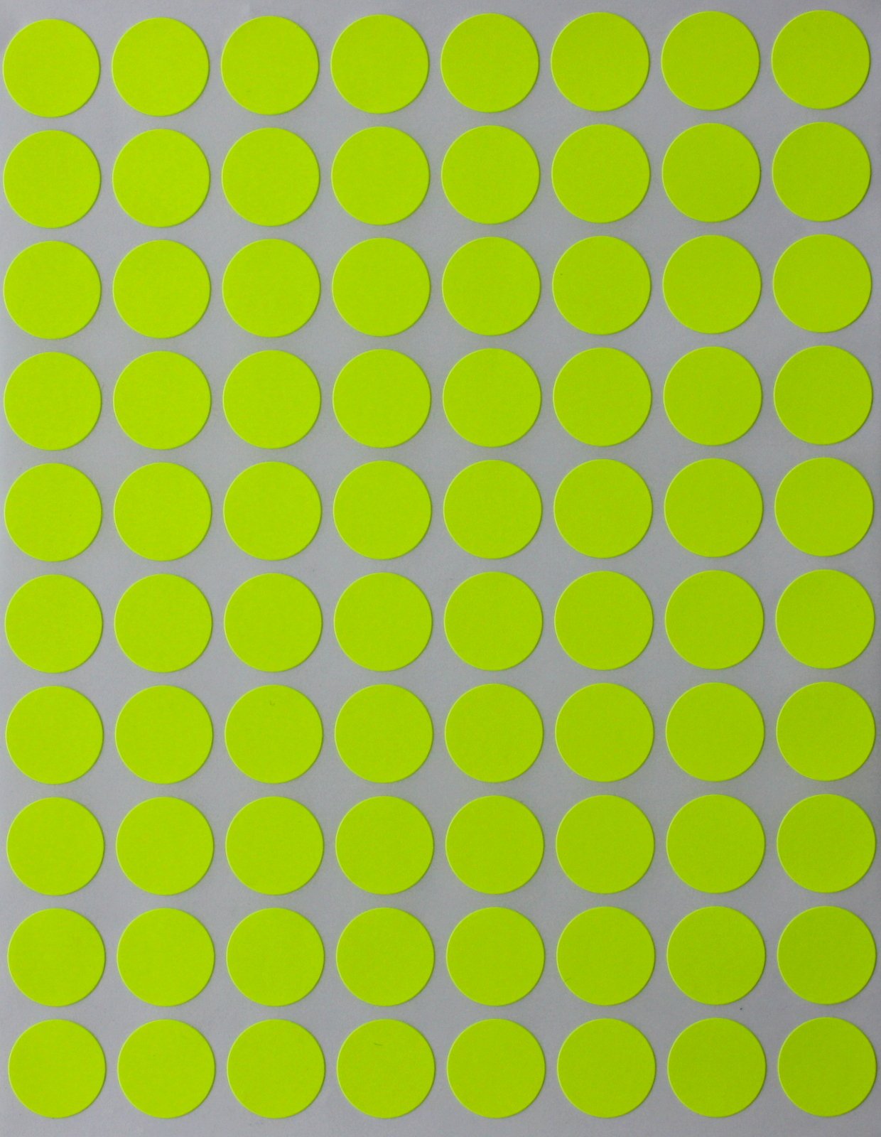 Royal Green Color Coding Labels, Round Price Stickers, Small Circle Labels for Easy Organizing Labels, Supplies, Boxes, Inventory for Office & Home - 100 Sheets, 1/2 Inch, Neon Yellow
