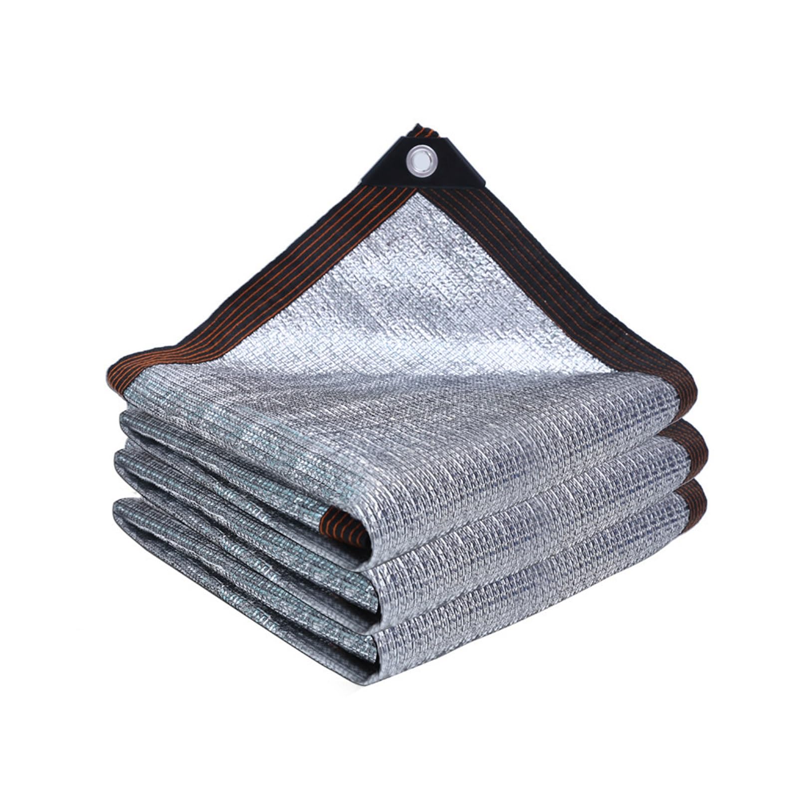 Malla de sombrerero Aluminet 7x11m reflectante con ojal para toldo de jardin