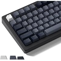 Shine-Through Keycap Womier Keycap 140 Keys Double Shot Cherry Profile for 60%/75%/100% Keyboard (Gray)