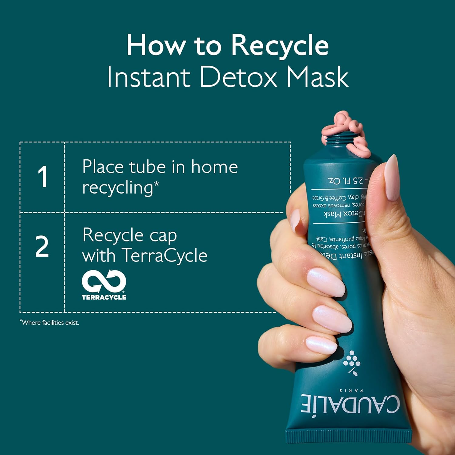 Caudalie Instant Detox Mask Pore Minimizing - Visibly Eliminates Excess Sebum and Visibly Tightens Pores in as Little as 10 Minutes - Image 8