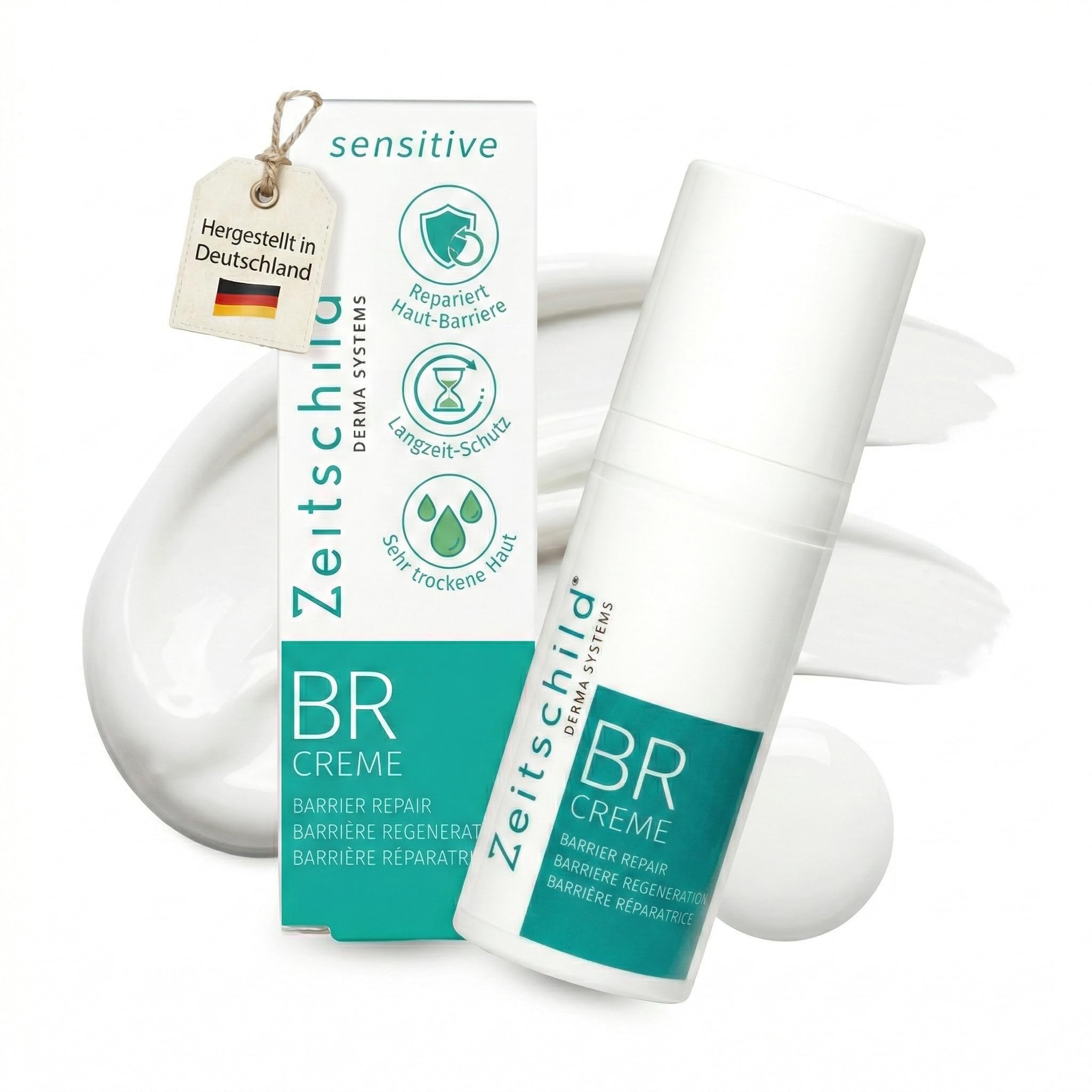 Barrier Repair Creme I per la cura intensiva, la rigenerazione e la protezione della pelle particolarmente sensibile, effetto antinfiammatorio se applicato su corpo e viso I 100 ml