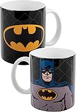 مج قهوة سيراميك بتصميم باتمان من دي سي كوميكس اسود 320 مل