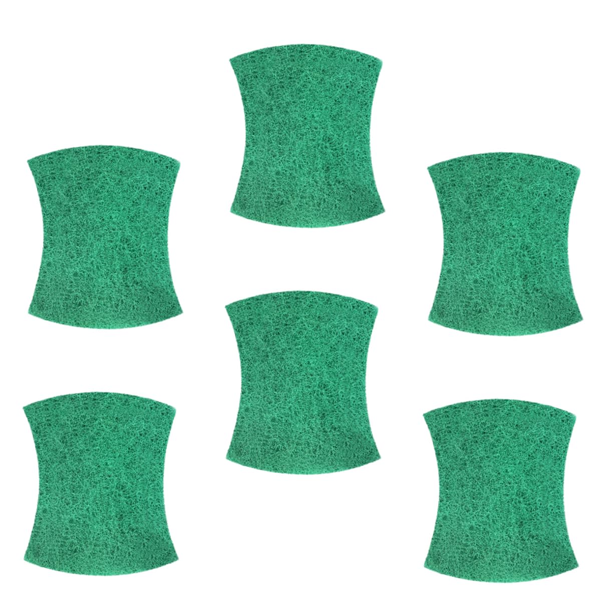 HAPINARY 6pcs Reusable Kitchen Scrubber Scouring Pads for Dishes Flexible Cleaning for Kitchen for Walls Tables and Floors
