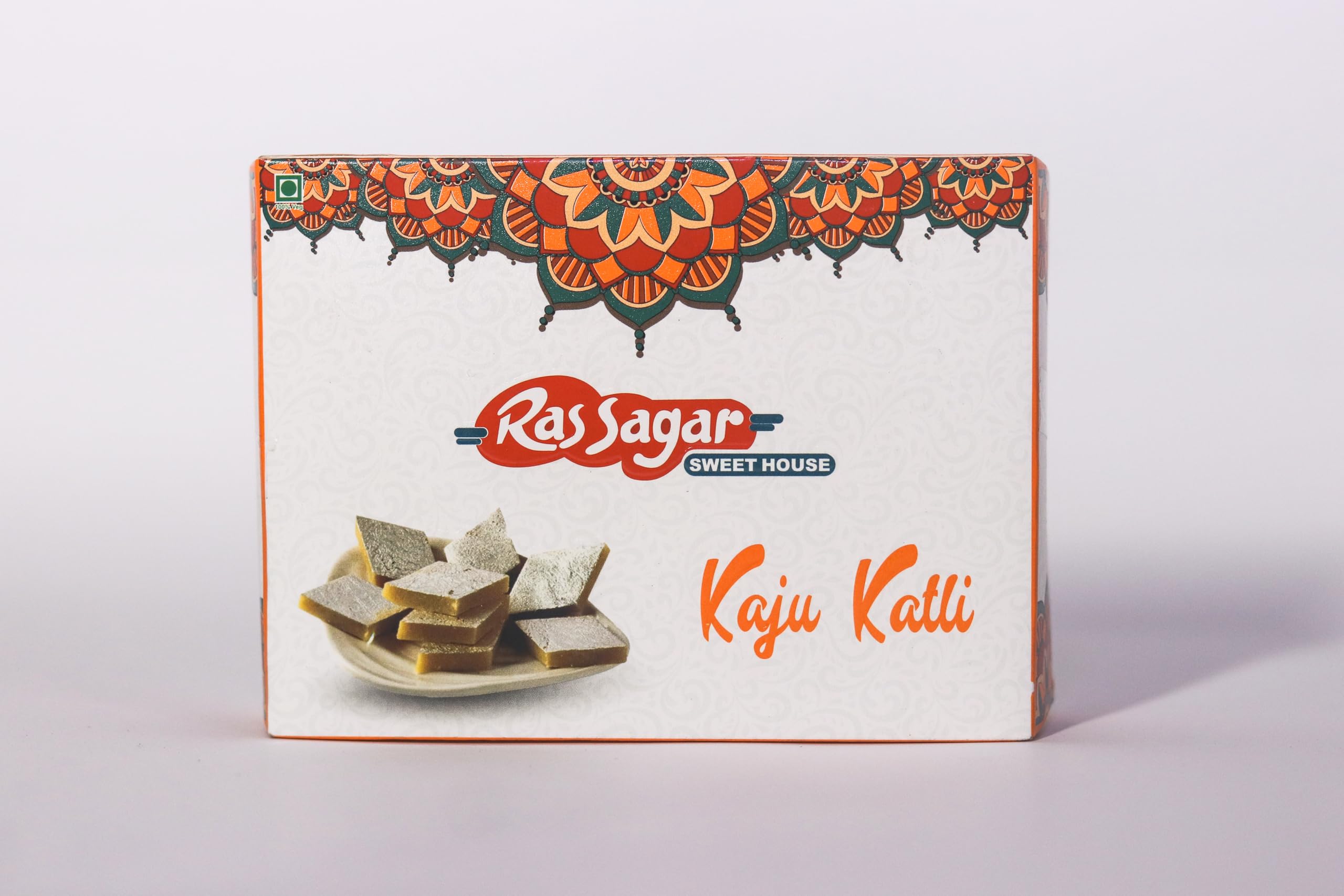 Ras Sagar Sweet House Sweets Kaju Katli (Kaju Burfi) - Premium Cashew Fudge Made with Plenty of Cashews Box (1KG) 3