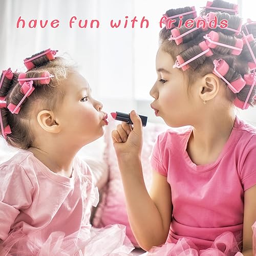 Miniatura 3 de Kit de maquillaje para niños para niñas, kit de maquillaje de simulación para niñas, juguetes de maquillaje falsos con estuche de cosméticos,