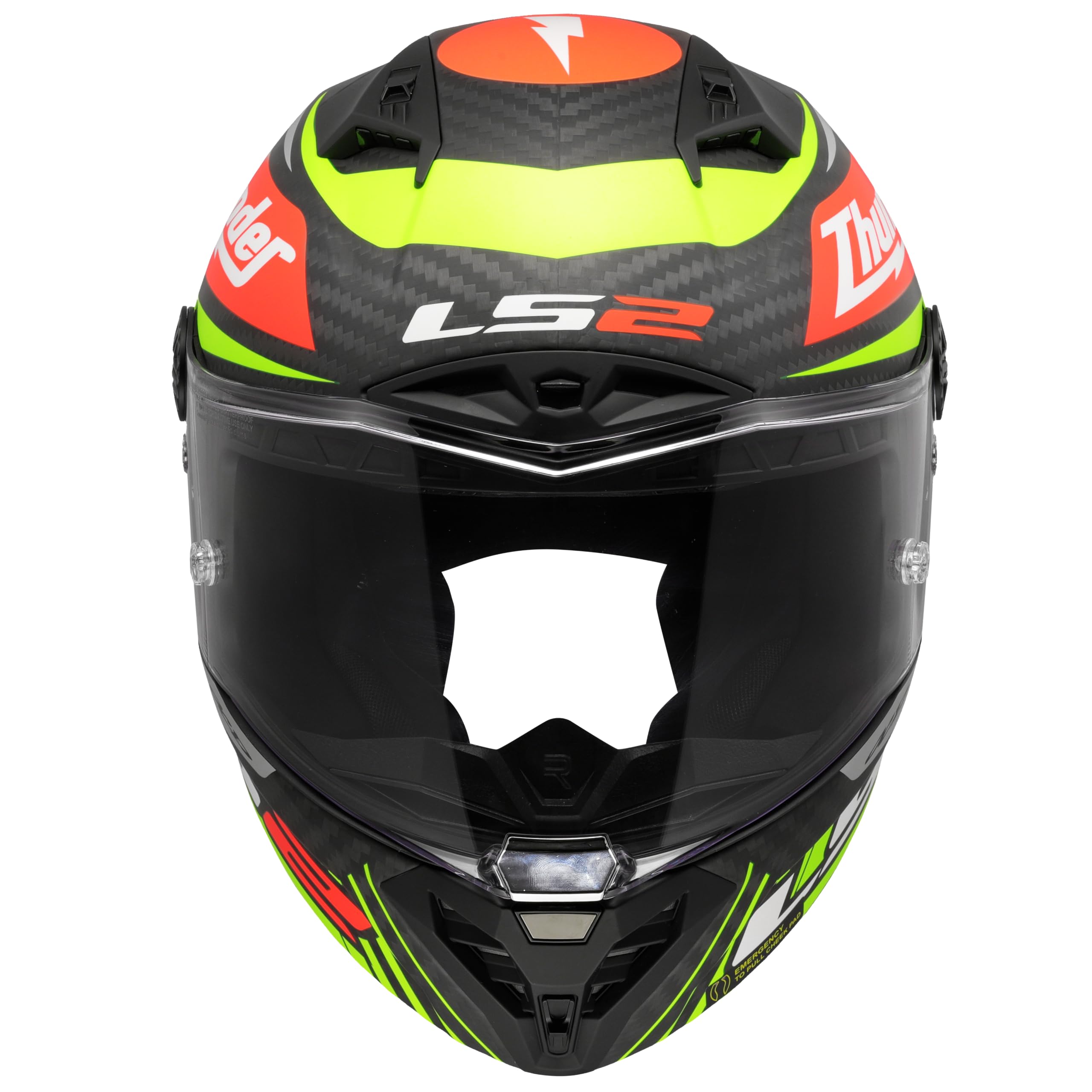 LS2, Integraler Motorradhelm THUNDER GP AERO Replica BLACK, XS