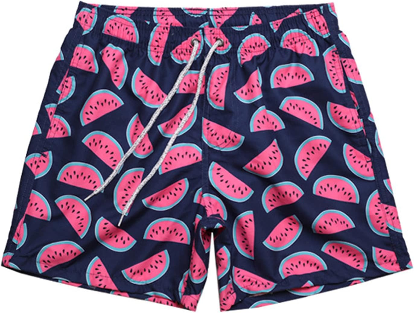 Lu's Chic Men's Swim Shorts Swimming Trunks Floral Cool Bathing Suit Bottom Board Patterned Fitted Quick Dry Light Drawstring Soft Loose Fit Patterned1 Large