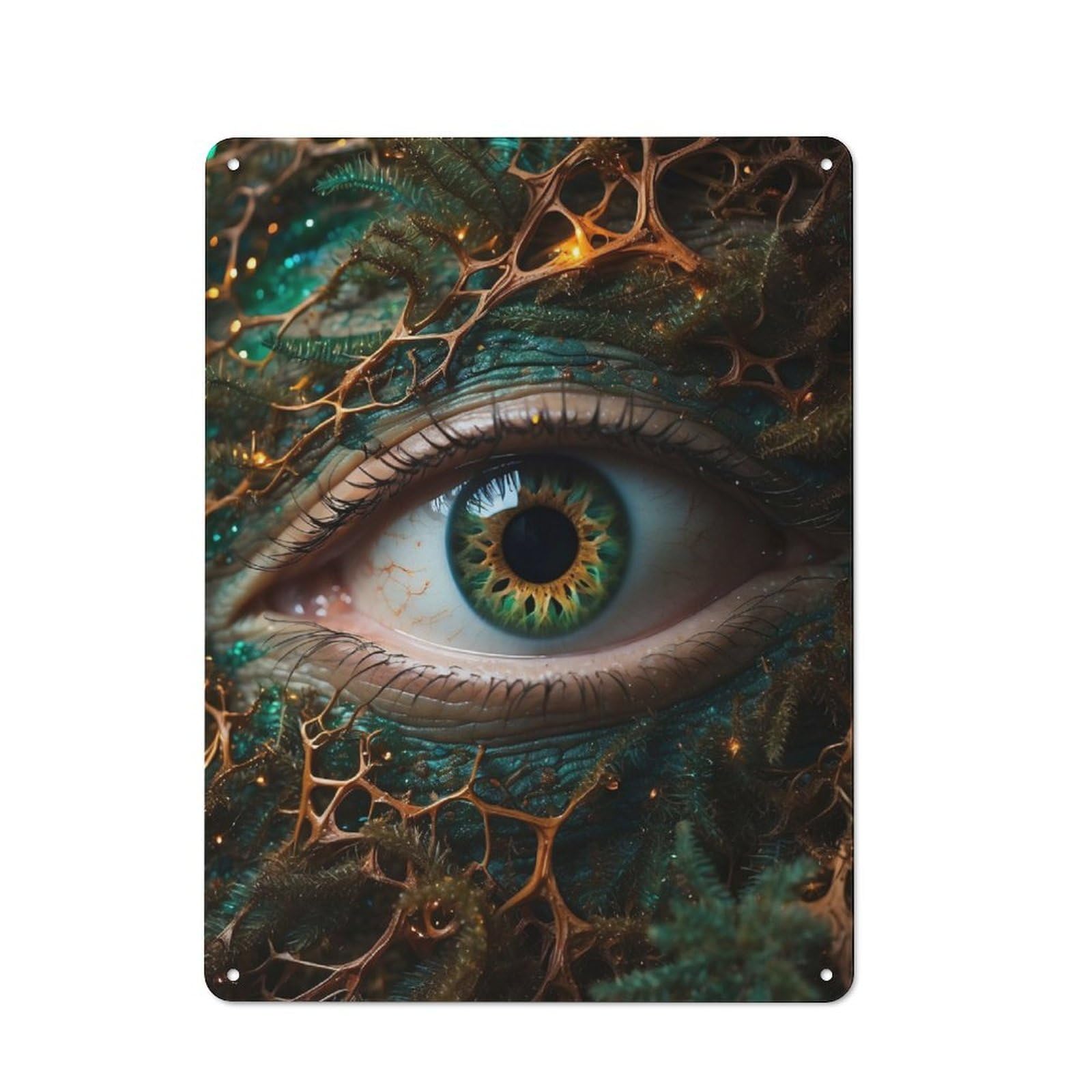 Junmoney Eye Of The Wildflower Kitchen Metal Sign 40X30cm, Country Style Kitchen Wall Decor For Restaurant, Kitchen, Counter Or Breakfast Nook