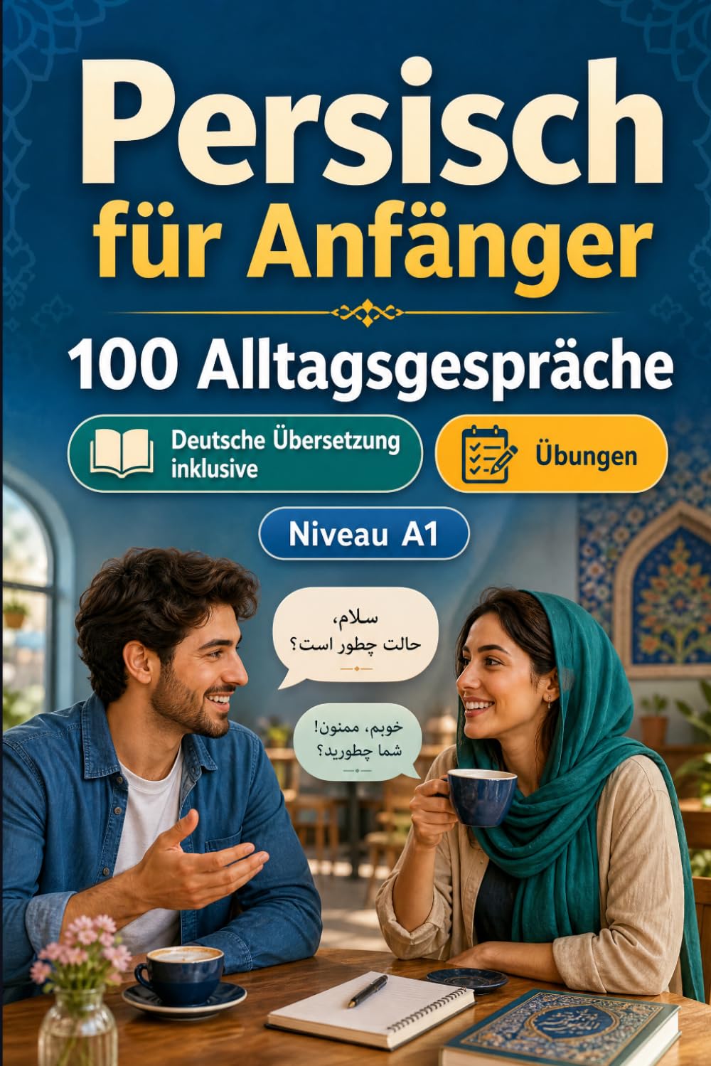 Persisch für Anfänger A1: 100 Alltagsgespräche: Lerne persisch mit 100 zweisprachigen Dialogen, Grüße, Reise, Einkaufen, Arbeit, Übersetzung, Wortschatz und Übungen