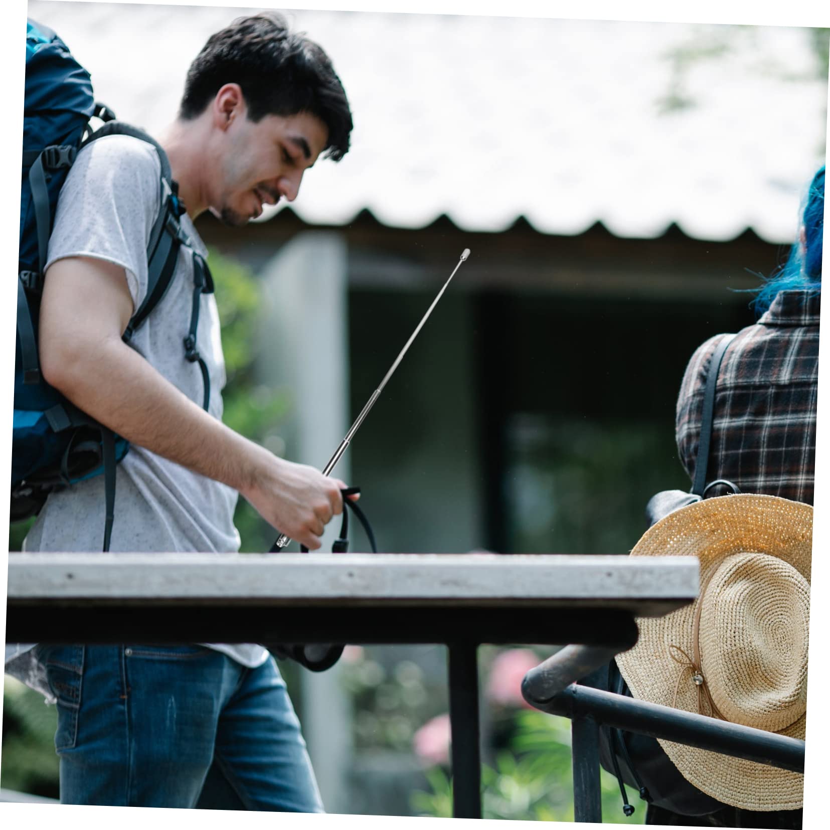 NAMOARLY 2 Sets Stainless Ruler Detector De Rod Divining Rods Dowsing Rods Flexible Divining Measuring Rods Water Finding Rod Divining Accessories Water Dowsing Red