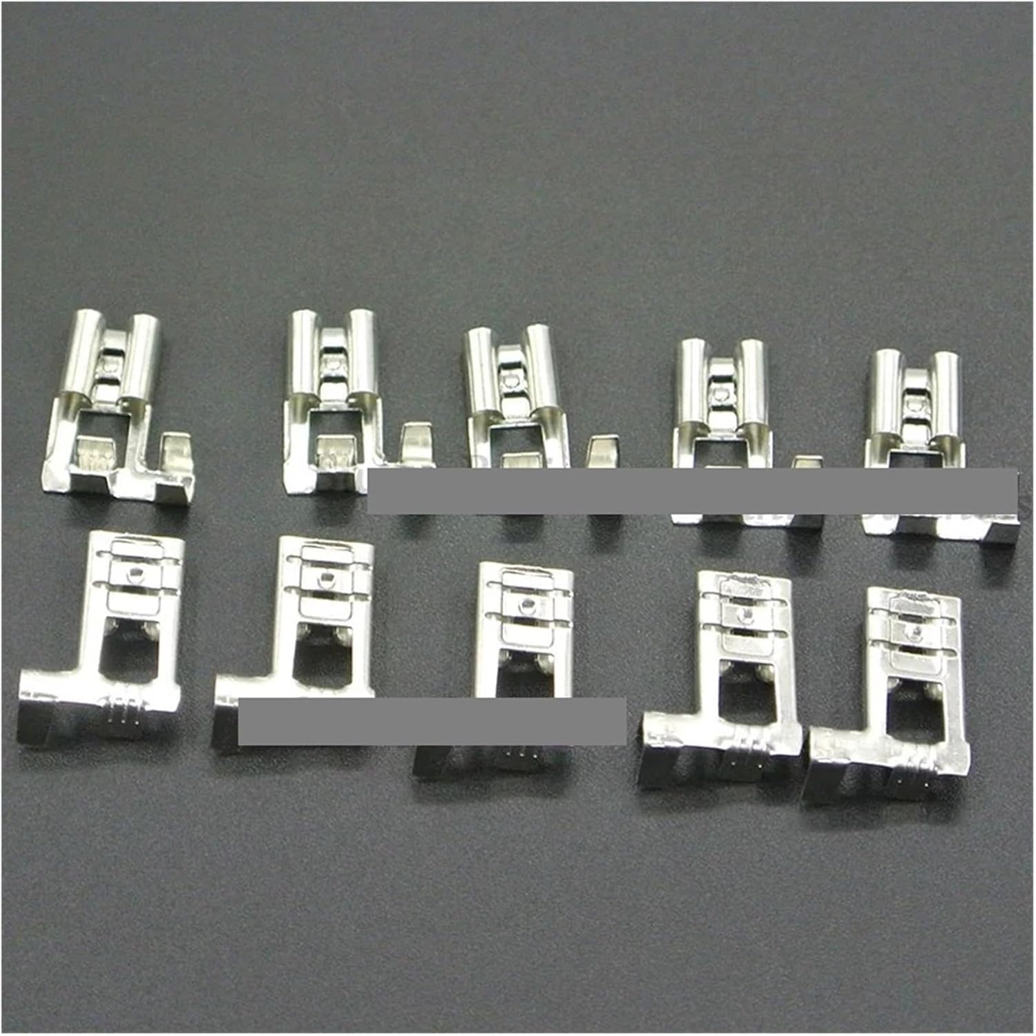 2000pcs 6.3mm Flag Terminals - Non Insulated Female Right Angle Spade Crimp