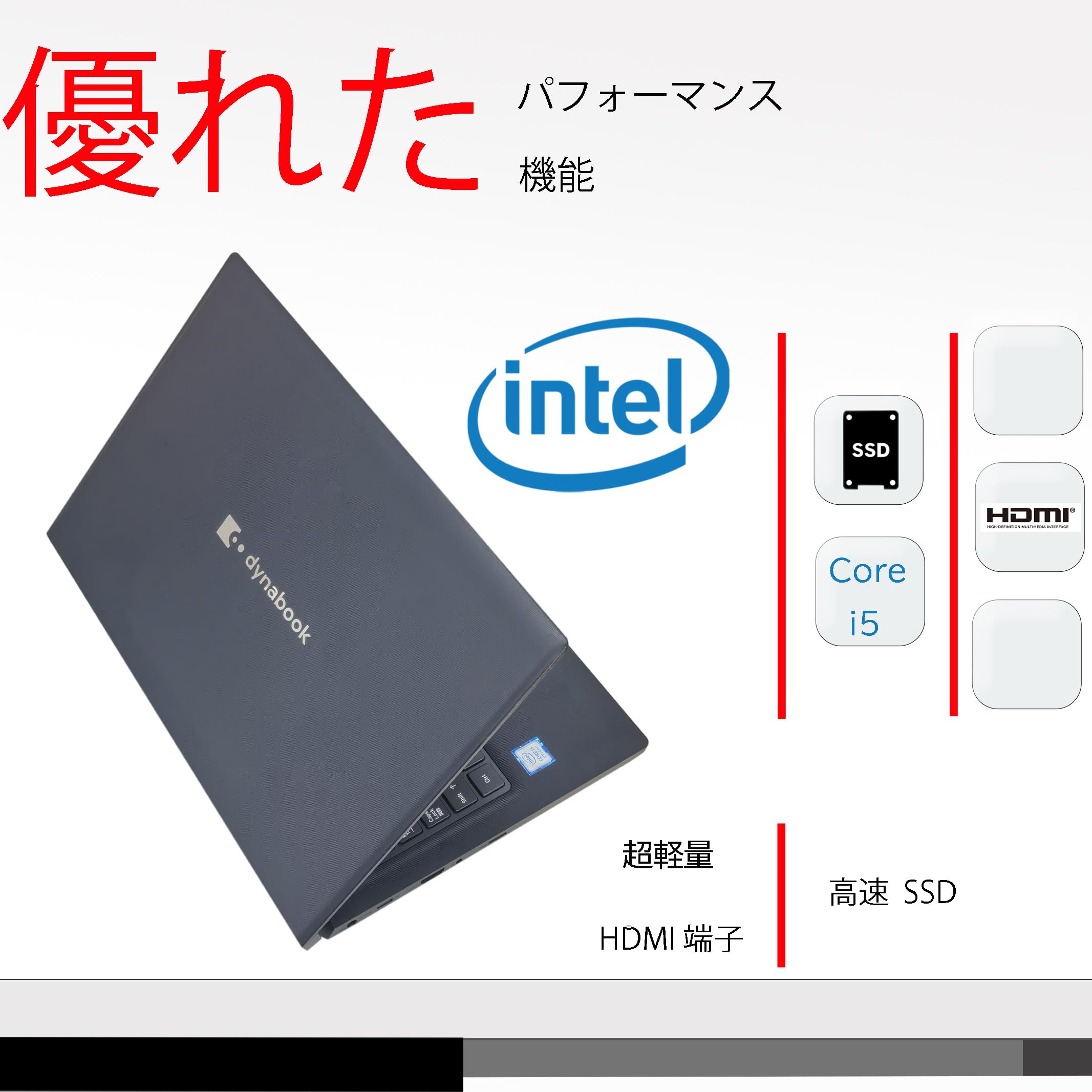 Amazon.co.jp: 13.3インチ Webカメラ内蔵 FHD液晶 ノートパソコン 