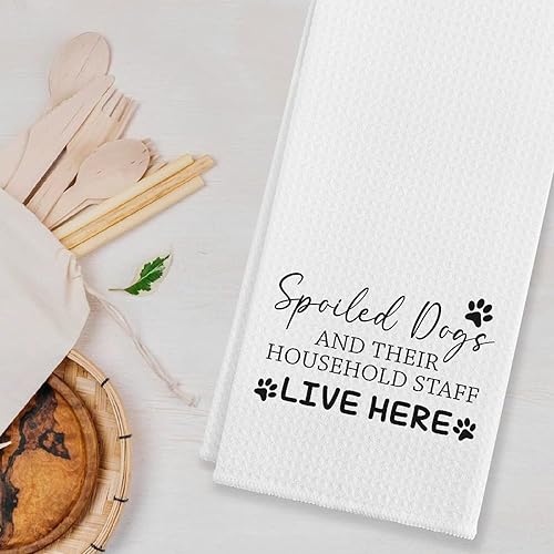 Miniatura 26 de I Do Exactly What My Dog Wants - Toallas de cocina y paños de cocina, paño de harina, toalla de mano para decoración de cocina de granja, 24 x 16