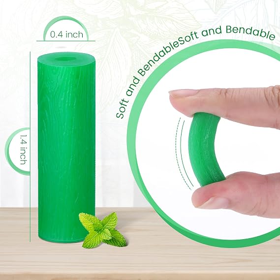Aligner Chew for Invisalign Aligners 20 Mint-Chew & 2 Removal Tools, Food-Grade Silicone, Flexible & Durable Aligner Seater for Invisalign, Helps Reduce Gaps & Improve Fit for Teens & Adults