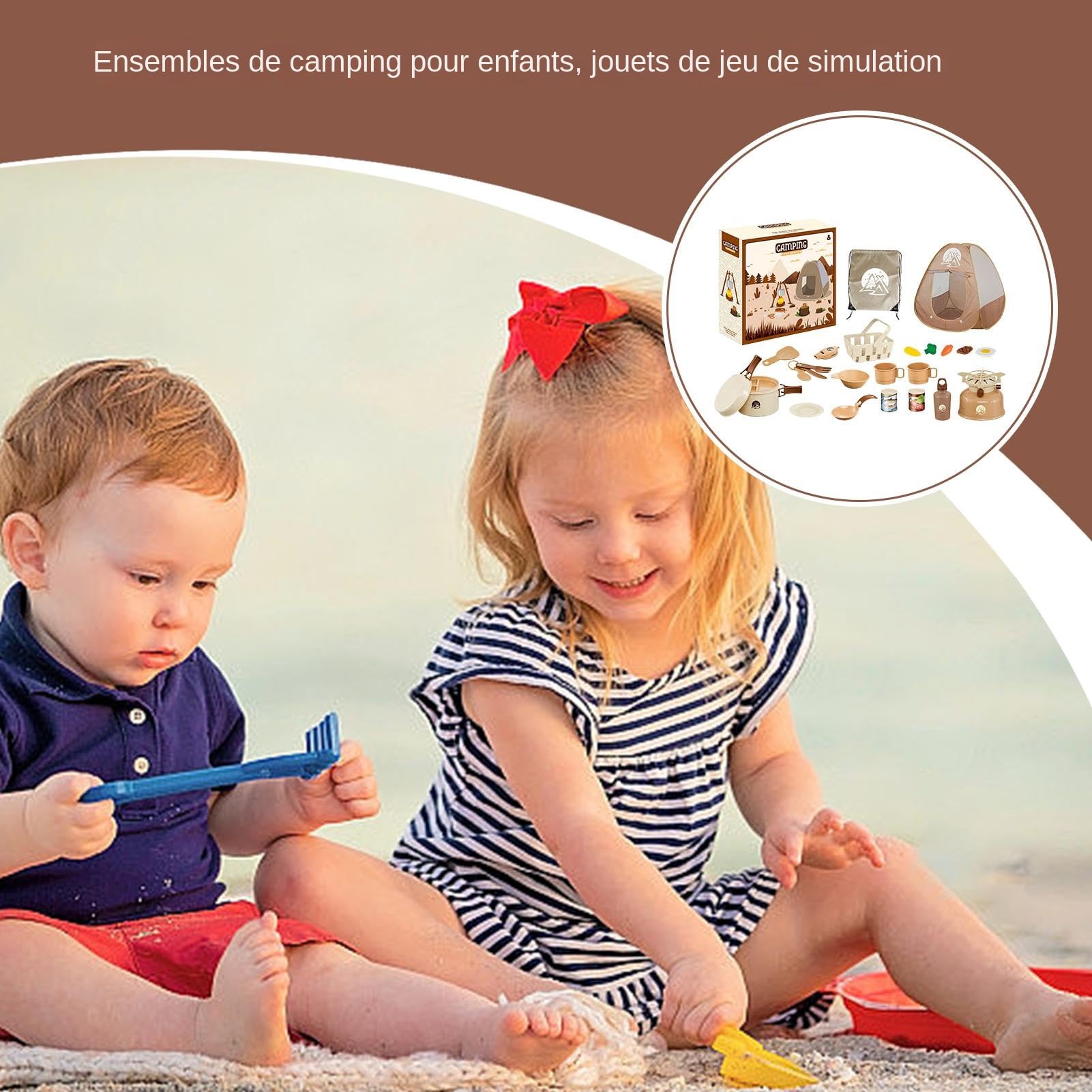 Kit De Camping Para Niños Juego De Juguetes De Camping Para Niños Juegos De Simulación Equipo De Camping Juego De Cocina Camping Para Niños Niñas