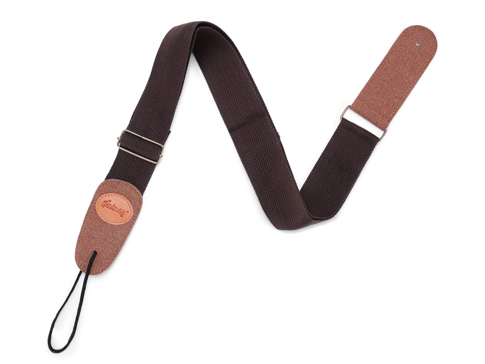 JUAREZ JRGST100BR Adjustable Guitar Strap For Electric/Acoustic Guitar/Bass - Soft Strap with PU Leather Ends Dark Brown-image-21