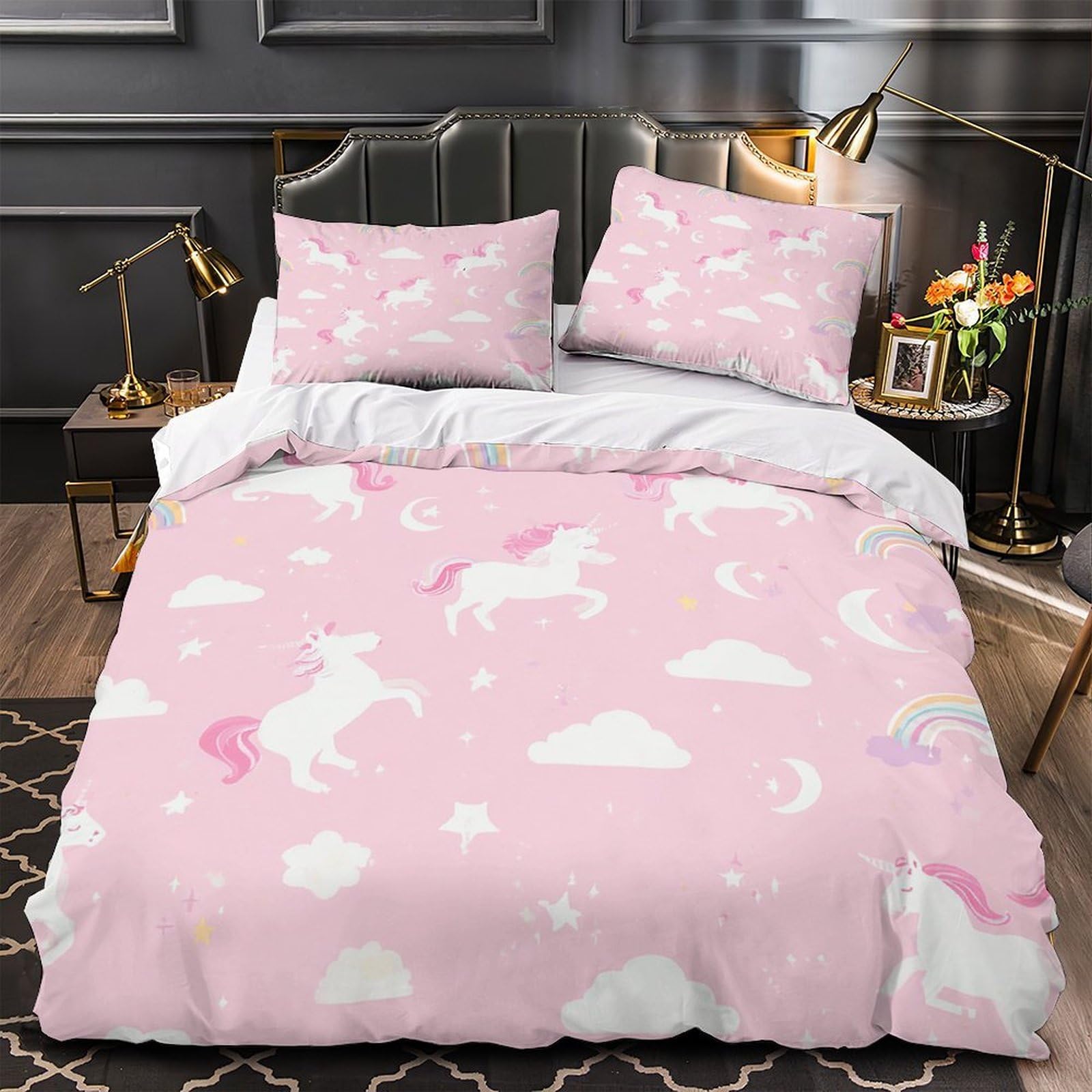 Housse de couette hypoallergique et douce à fermeture éclair
