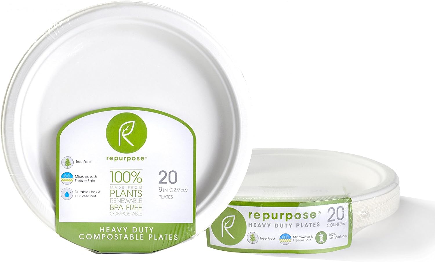 Repurpose, 9" Eco-Dinner Plates, 20 Count