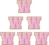 Vista 148 de 6 piezas de parches de letras de chenilla autoadhesivas, parches de letras preppy de 2 pulgadas para bolsos, ropa y sombreros, grandes pegatinas