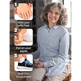 Homergy Metatarsal Foot Pads - Soft Gel Ball of Foot Cushions for Pain Relief, Ultra-Thin Sleeve Design, Stays in Place, Breathable & Reusable - Fits Heels, Flats, Sneakers (4 Pads / 2 Pairs)