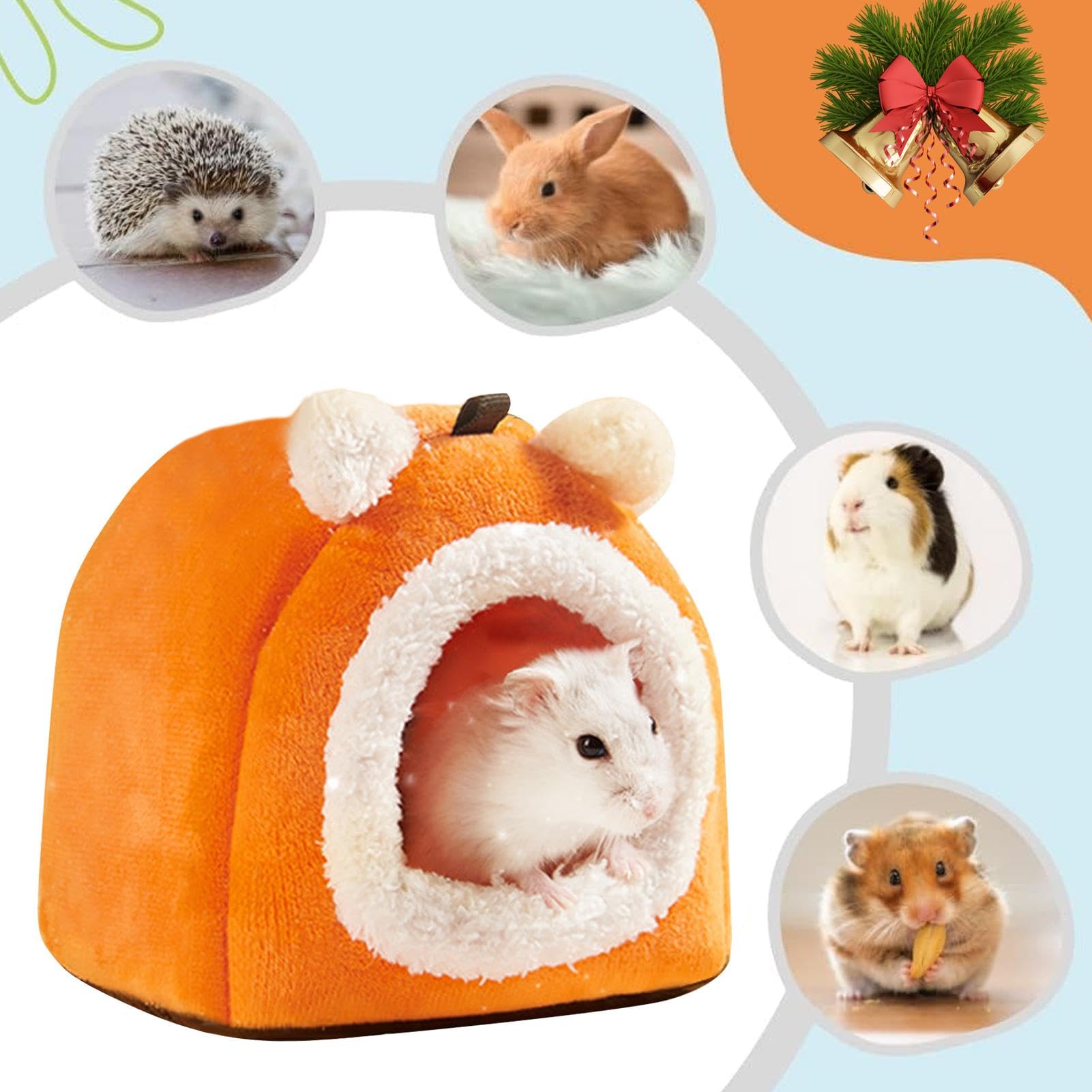 Cucce Per Animali Piccoli Fine Jade2 | 2 Pezzi In Cotone E Velluto | 15x15 Cm | Per Criceti, Porcellini D'India, Conigli