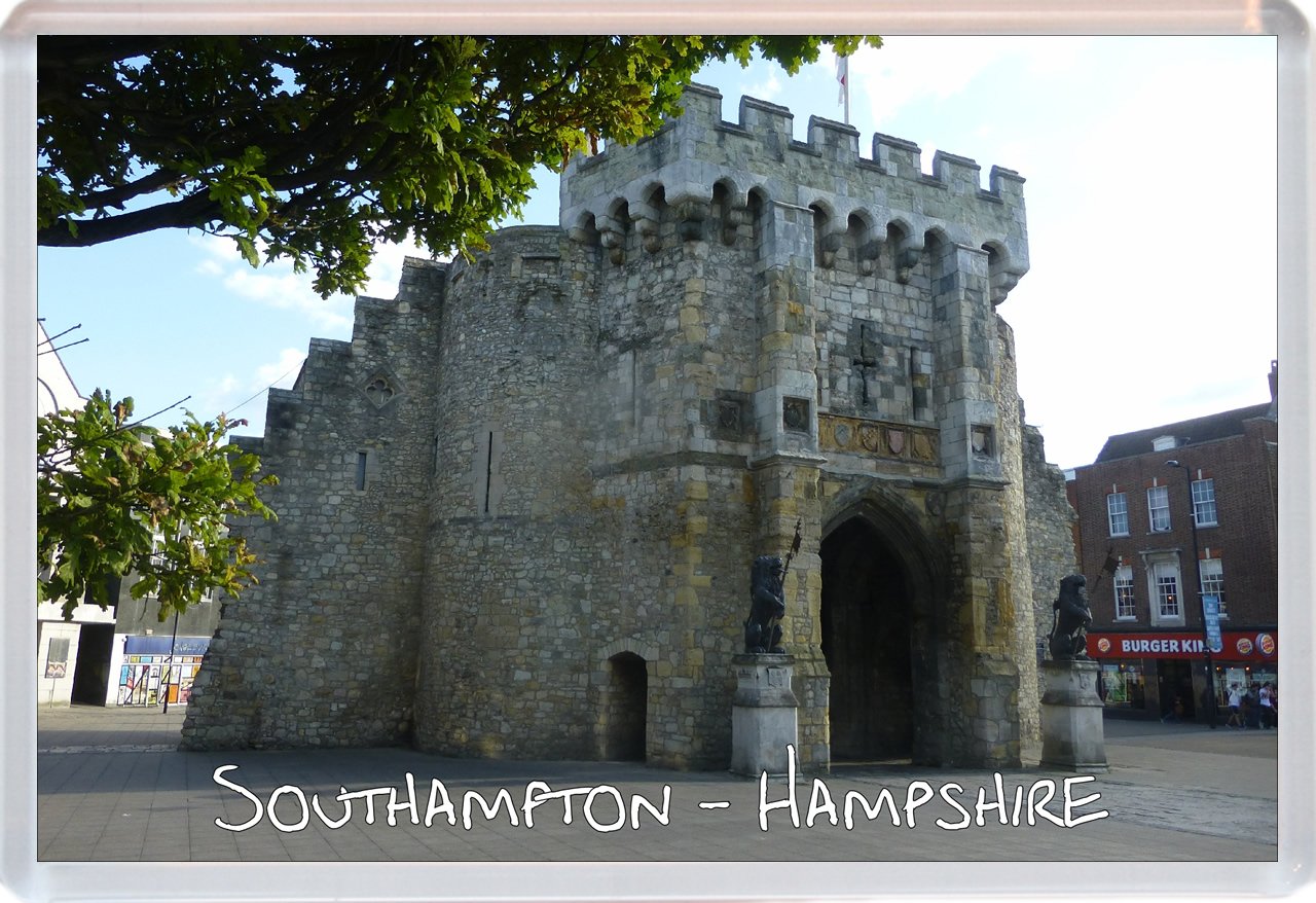 Baked Bean Store Multi-Colored Southampton - Hampshire - Jumbo Fridge Magnet Id302