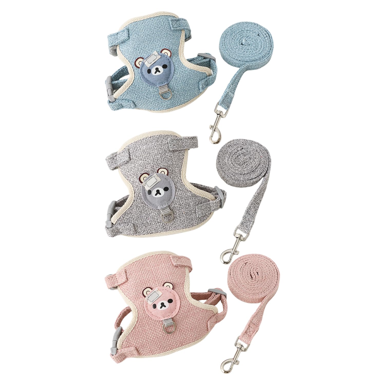 OODJVN 3 Pieces Of Rabbit Sling, Cute Pet Leash, Pet Outing Equipment, Small Dog Leash.
