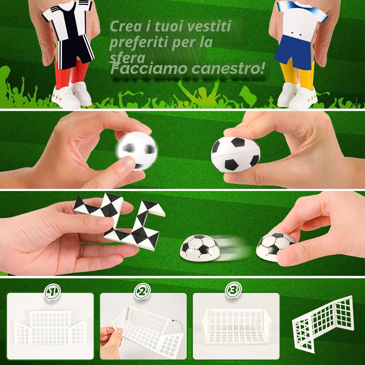 iZoeL Calendario Avvento Calcio Calendario Avvento 2025 Giocattolo per Bambini Idee Regalo Natale 2025 per 3 4 5 6 7 8 Anni Bambini Ado, Regali di Natale per Figlio Figlia Nipote Fratelli Sorelle