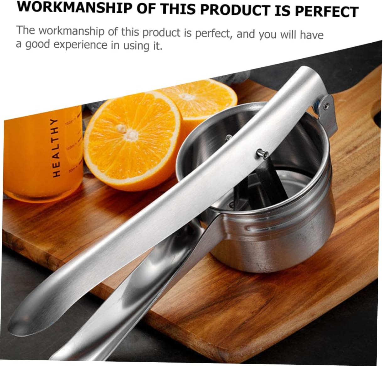 Stainless Steel Multi-function Potato Masher Kitchen Presser Manual Ricer for Vegetables and Fruits Puree Wear-resistant Crusher for Potatoes Carrots Squash Bananas