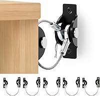 Vista 1 de Furniture Anchors Anti-Tip Kit (6 Pack)- Furniture Straps for Baby Proofing, Secure 400 lbs Cabinet Prevent Falling Prevention Strap, Wall Anchor