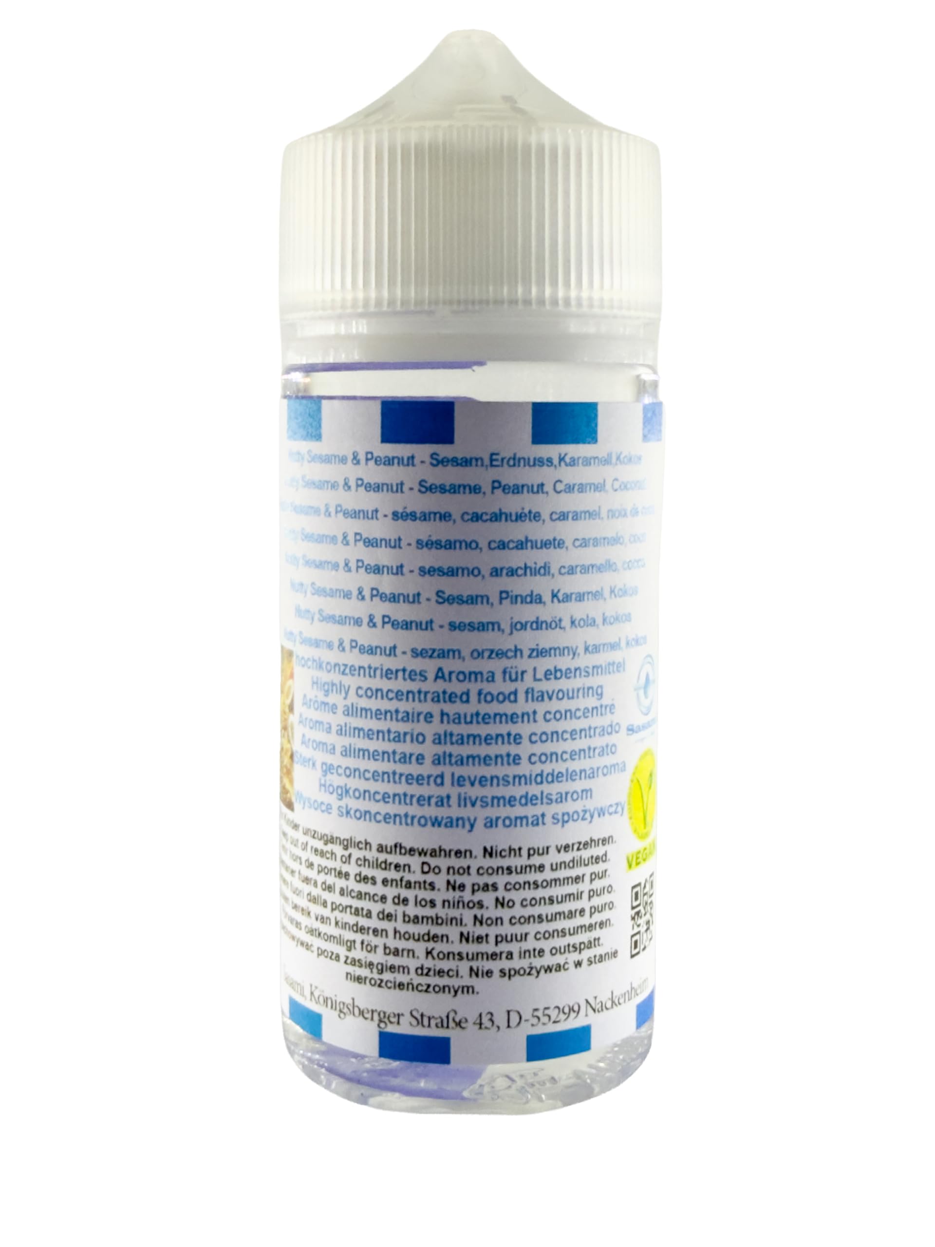 Nutty Sesame & Peanut - sezam, orzech ziemny, karmel, kokos Aromat Koncentrat - wegański - Sasami - 100ml