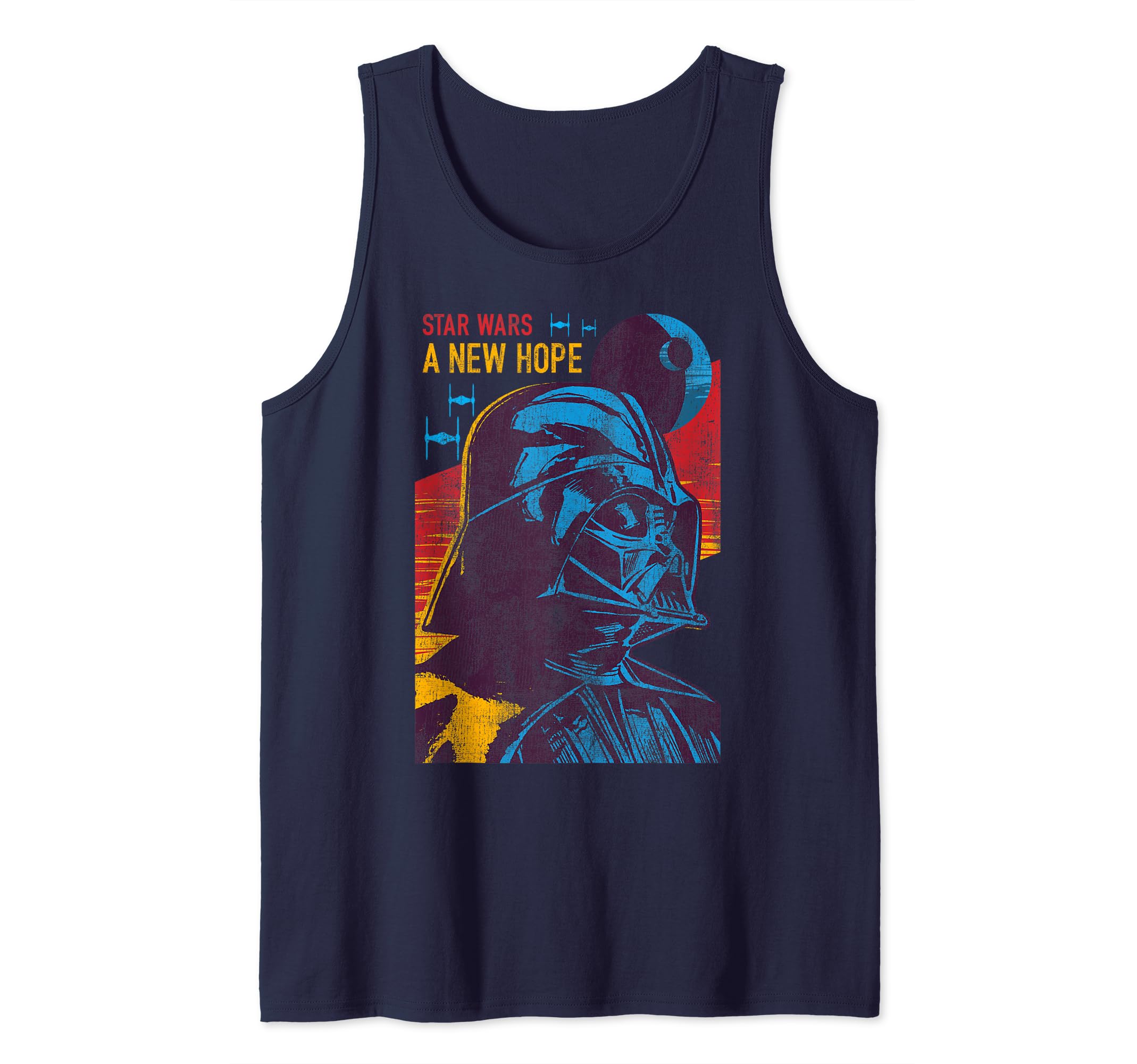 Star Wars A New Hope Darth Vader Propaganda Tank Top, Blue
