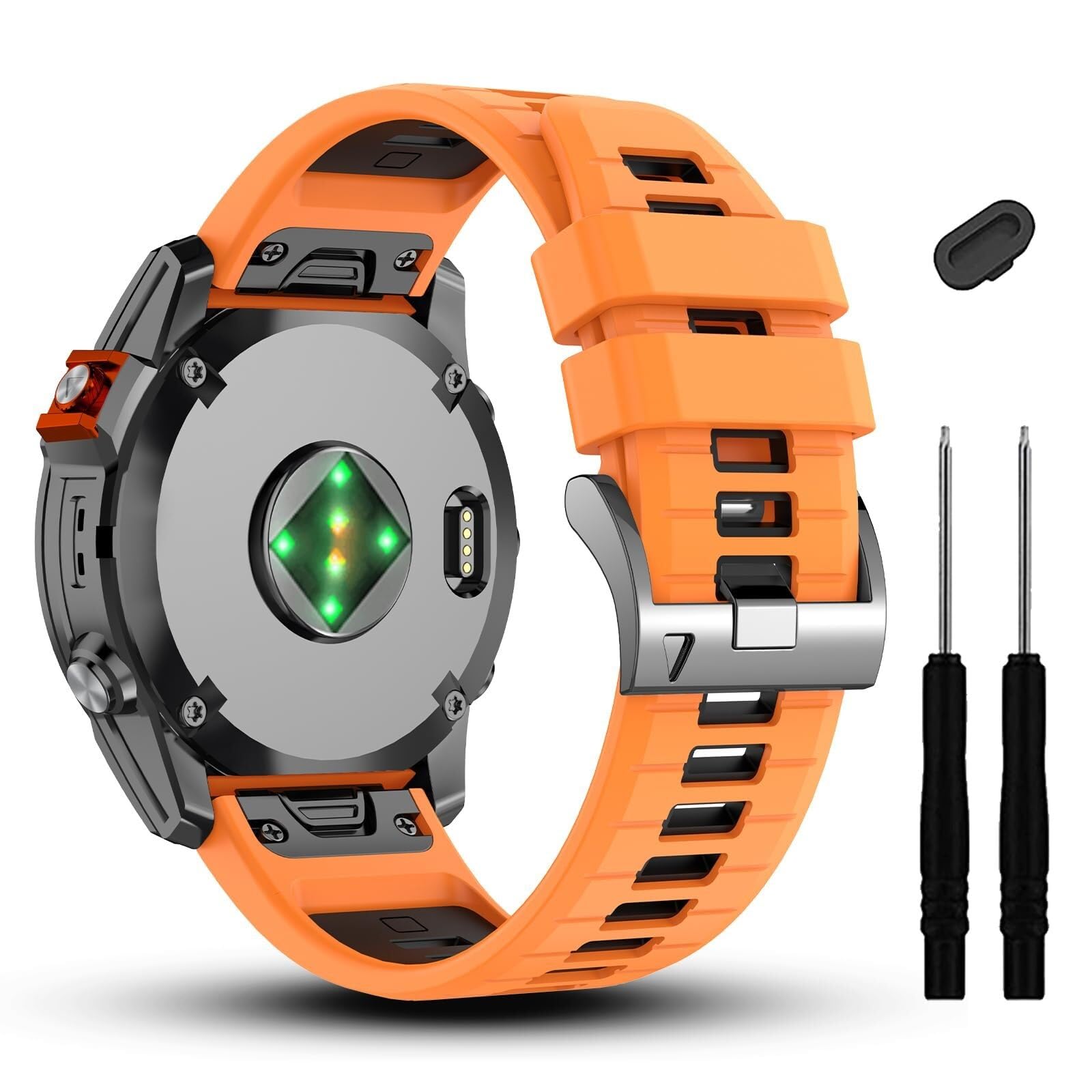 20mm kompatybilny z paskiem do zegarka Garmin Fenix ​​7S 7S Pro 6S 6S Pro 5S 5S Plus, miękkie silikonowe paski do zegarka Approach S70 42mm/instynkt 2S/Descent Mk2s Smartwatch