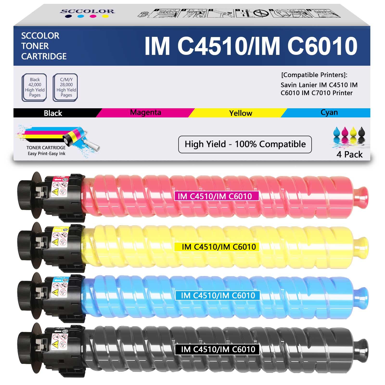 Amazon.com: SPLENDIDCOLOR IMC4510 IM C4510 IM C6010 IMC6010 Toner  