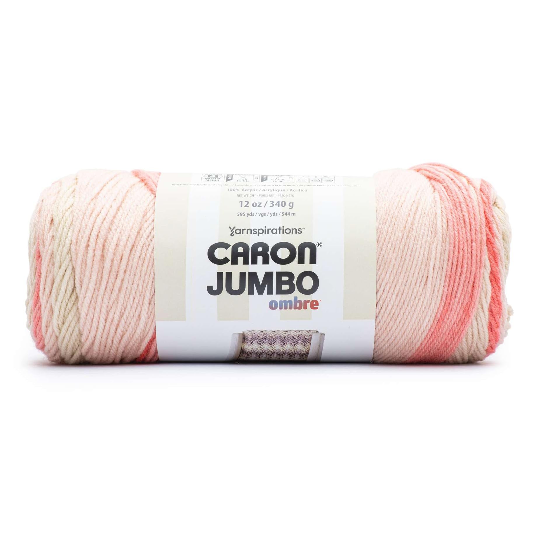 Amazon.com: Caron Jumbo Print Ombre Yarn-Blossom 296619-19016