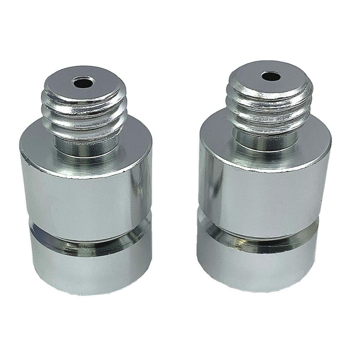 New 2PSC Aluminum Steel 30mm High GNSS Adapter/Prism Adapter - 5/8x11 Thread