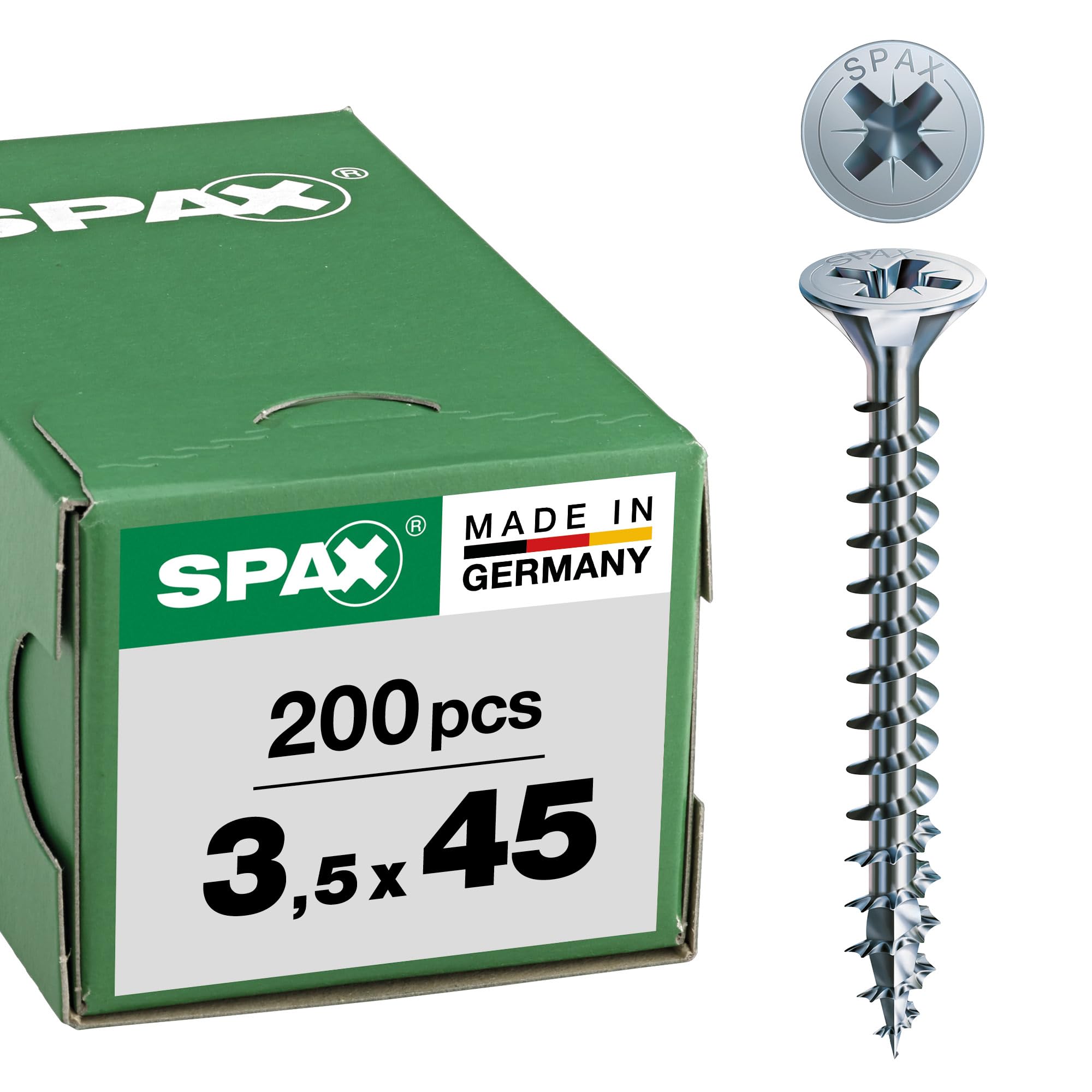 SPAX - Tornillo cincado claro, 4,0 x 40 mm, 200 Unidades — view 94
