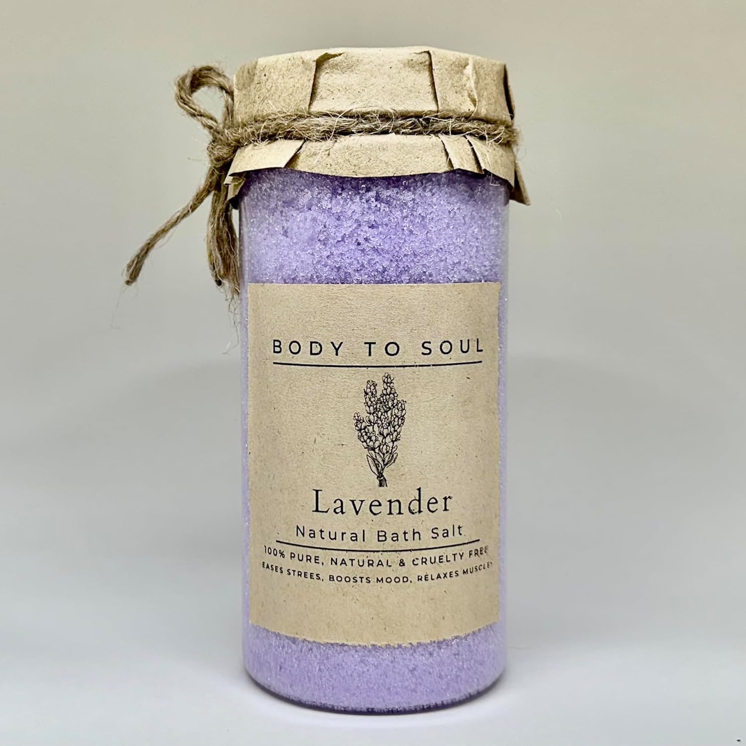 Bath Salt - body to soul (Lavender) 1000g - Ultimate Stress Relief, Mood Boost, and Muscle Relaxation | Unisex Spa Experience for All | 1 pcs-image-19