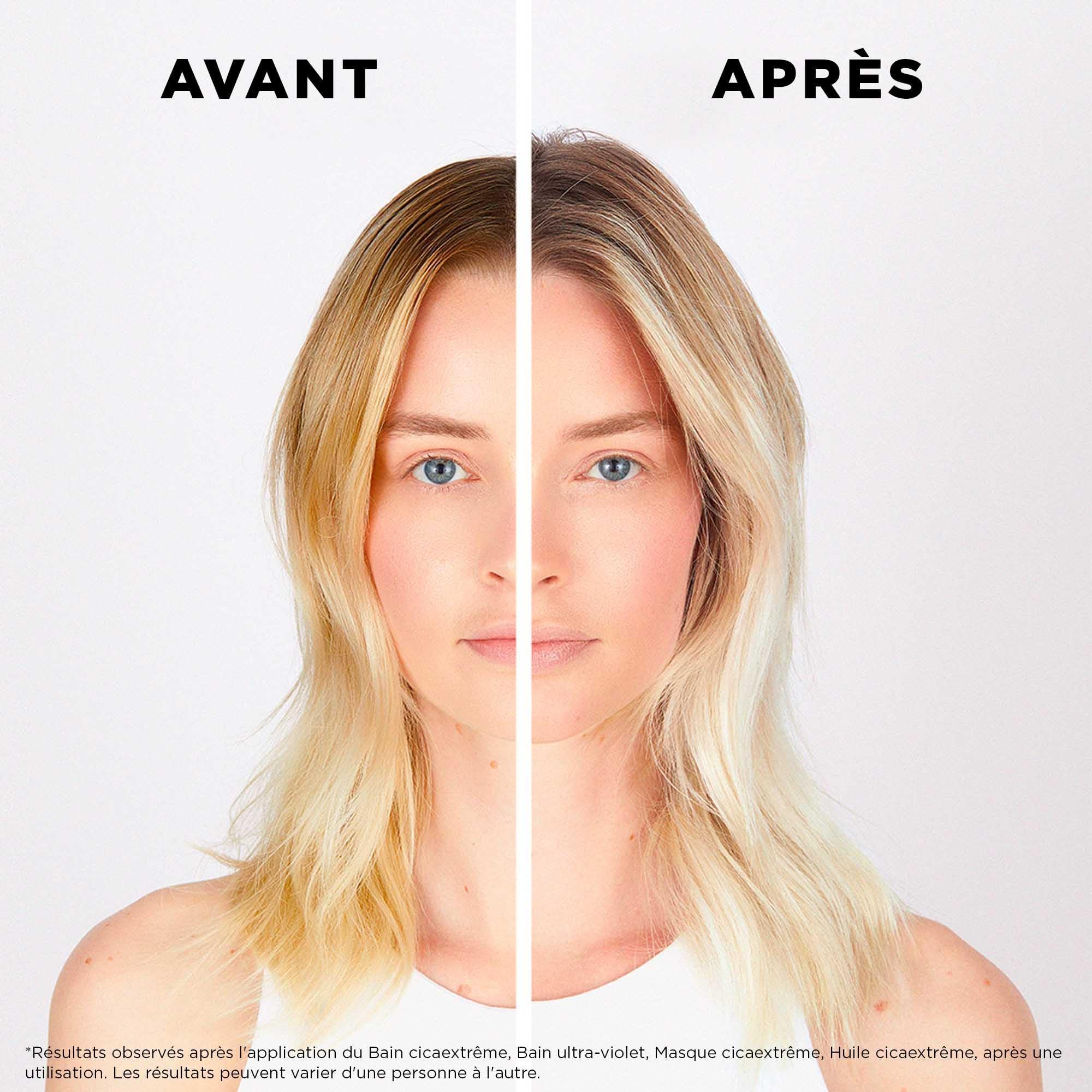 KÉRASTASE Blond Absolu - Routine Anti UV Pour Cheveux Méchés & Décolorés - Illumine & Neutralise Les Faux Reflets - Acide Hyaluronique & Edelweiss - Shampoing + Masque