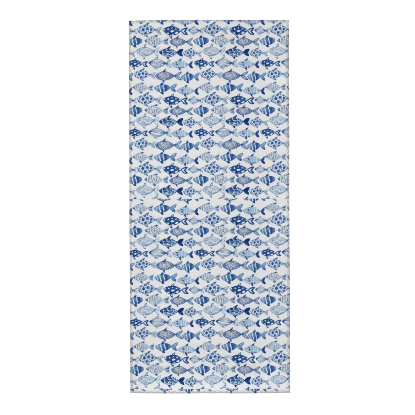 HUYGD Towel 30 x 70 cm,Hand Towel, Soft Bath hand towels for Kitchen Hotel Gym Laundry RoomWatercolor Fishes
