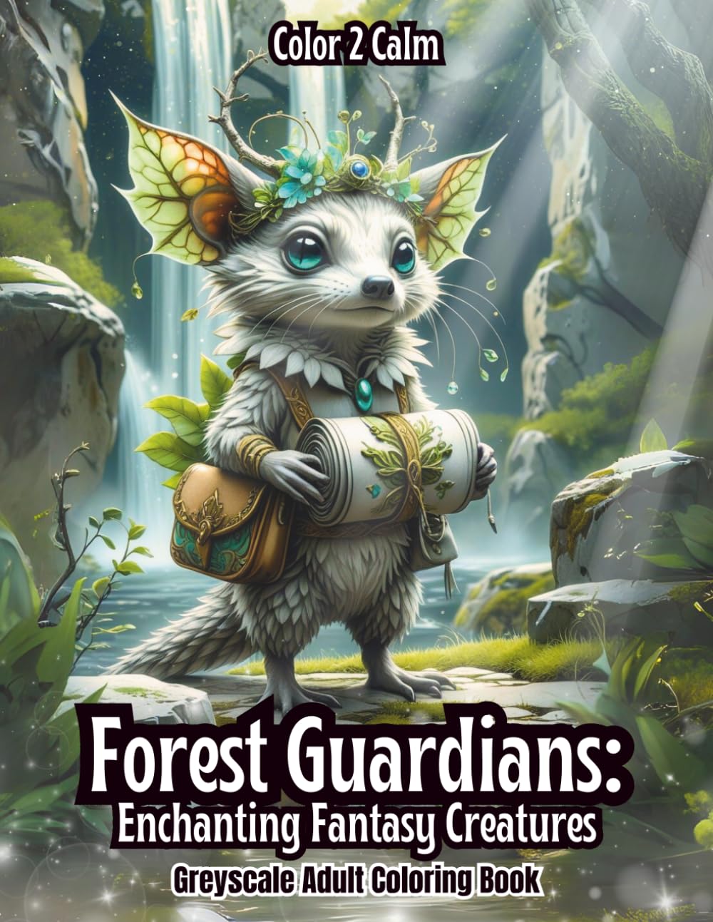 Forest Guardians: Enchanting Fantasy Creatures Greyscale Adult Coloring Book: Cute Mystical Animals & Enchanting Forest Creatures of the magical realm ... Stress & Anxiety Relief | Art therapy