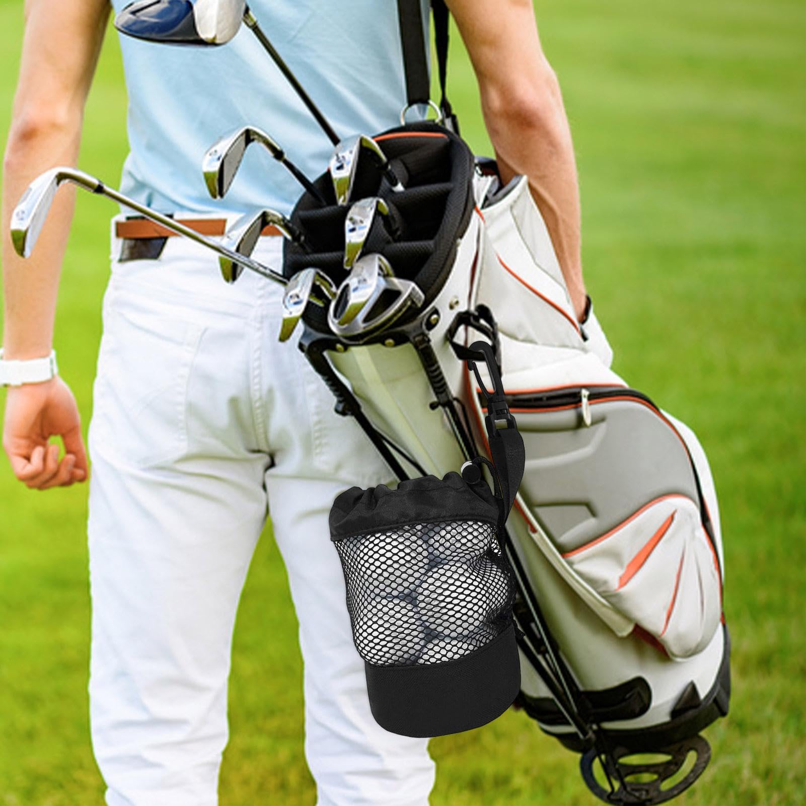 Sacca Da Golf Borsa Per Palline Da Golf Custodia Organizzatore Porta Palline Con Coulisse Borsa Sportiva In Rete