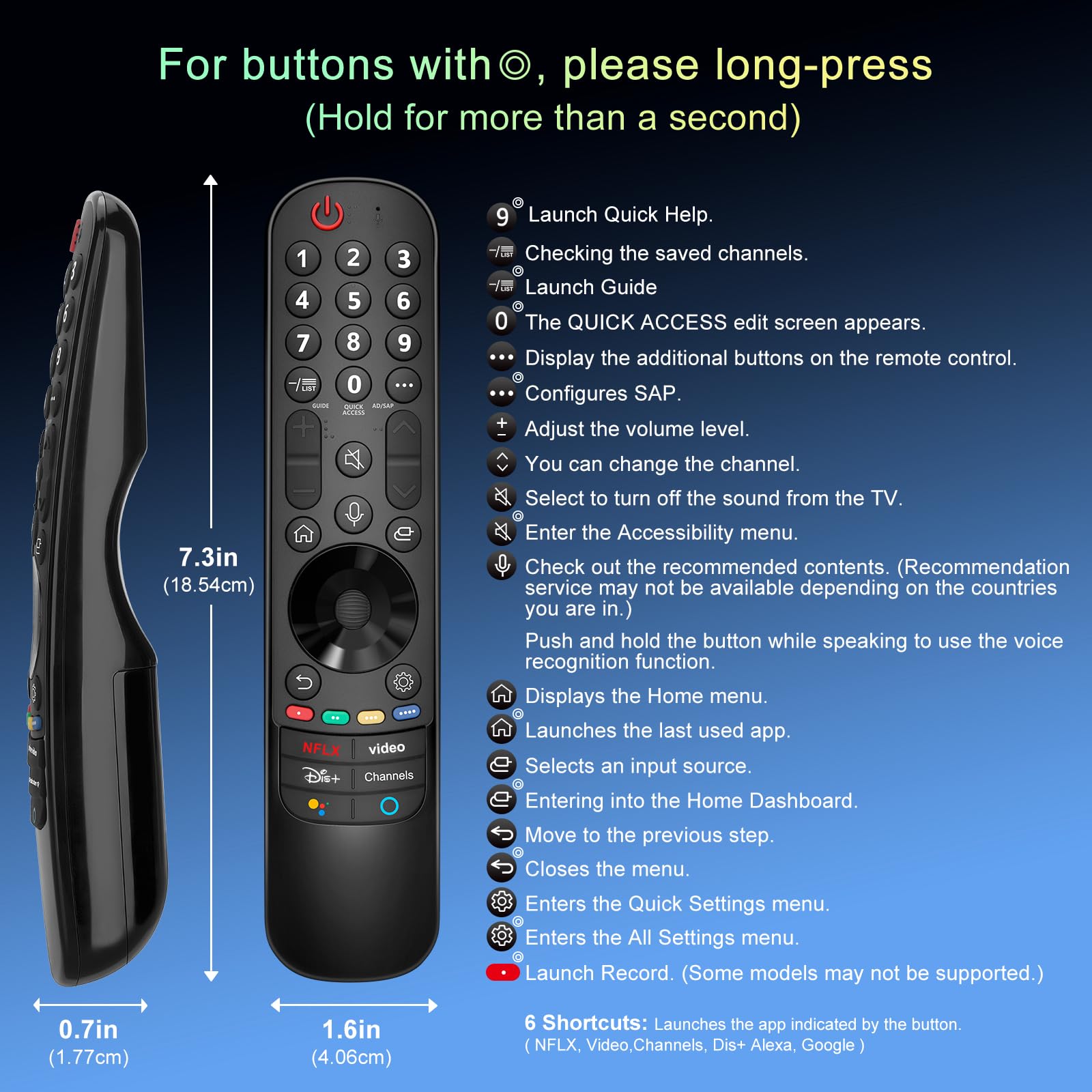 Voice Magic Remote for LG Smart TV Remote Control Replacement with Pointer — Amazon image 9