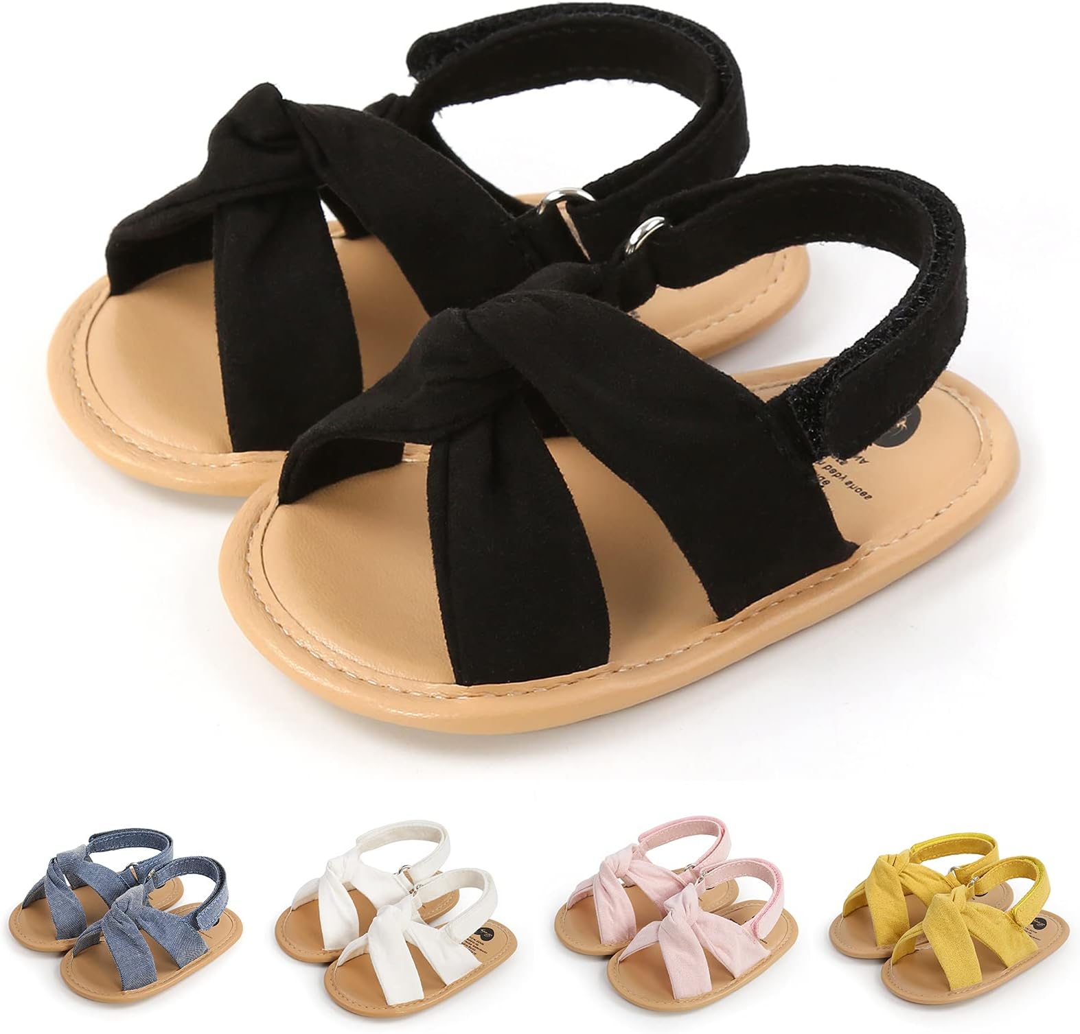 AKINGIOInfant Baby Girls Boys Summer Sandals Premium Unisex Non Slip Rubber Soft Sole Breathable Toddler First Walker Outdoor Beach Shoes