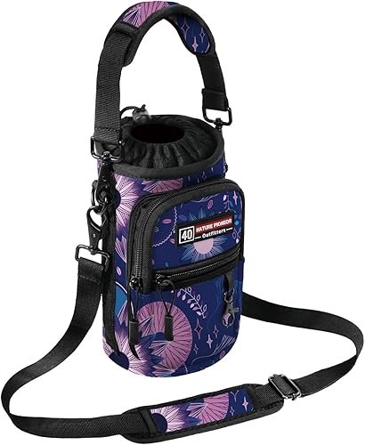Miniatura 53 de NATURE PIONEOR Water Bottle Holder with Strap,Water Bottle Carrier Bag Sling Sleeve with Adjustable Shoulder Strap & Handle and Large Phone Pocket